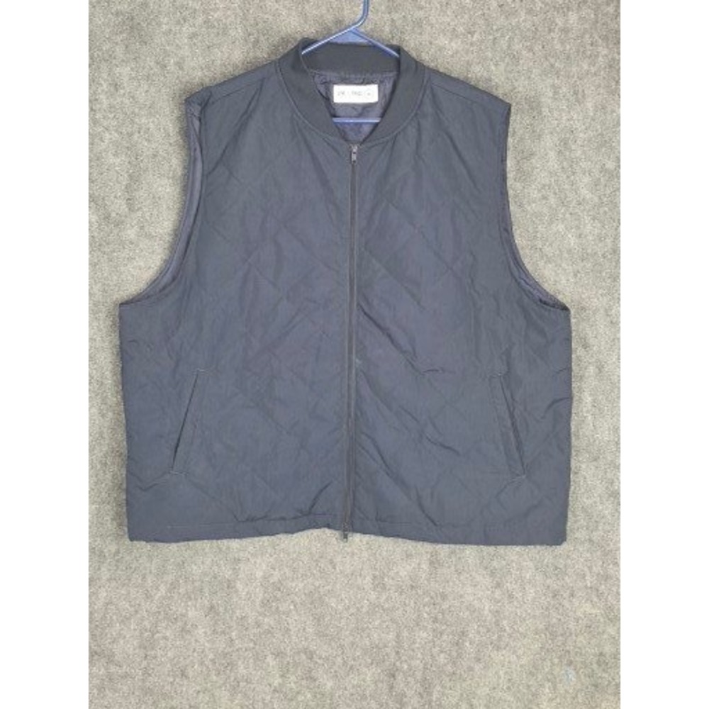 Line of Trade Men's Quilted Bomber Vest Puffer Sleeveless‎ Jacket Sz 3XL Outdoor
